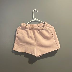 sweat shorts, size M, blush pink,